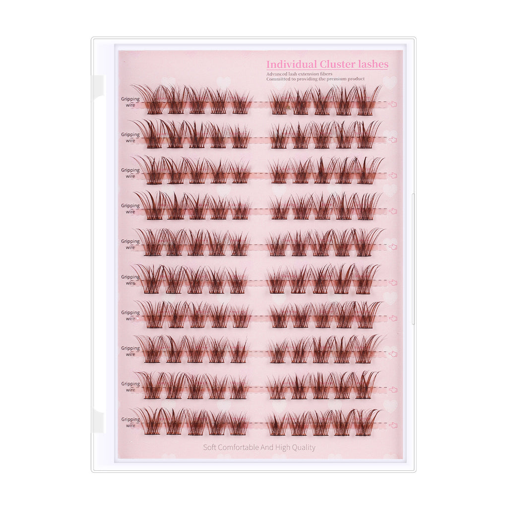 Caramel brown false eyelashes