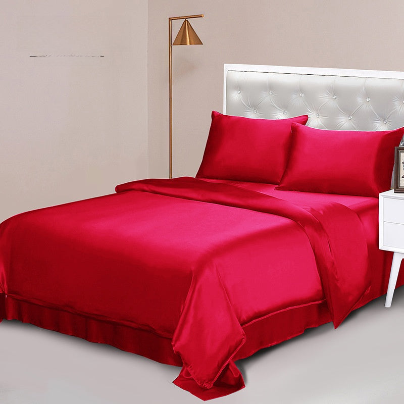 Luxury Mulberry Silk Bedding Four-Piece Set