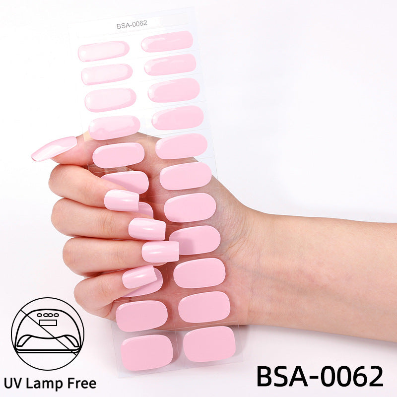 No-Bake Gel Nail Stickers Waterproof Nail Wraps