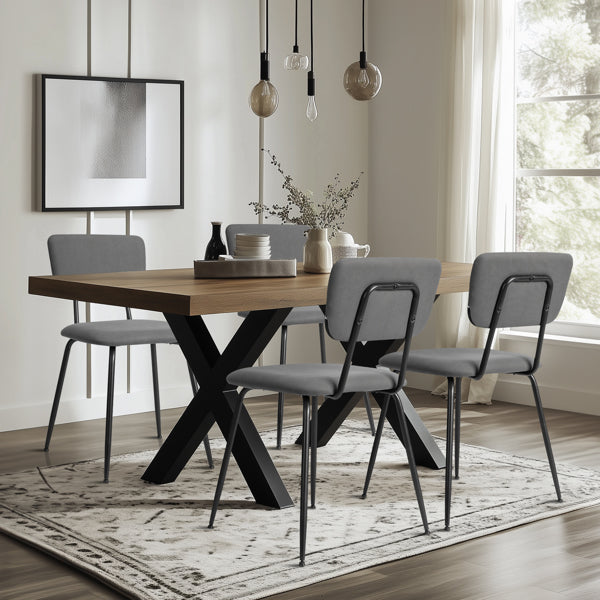 Soft-padded dining chairs