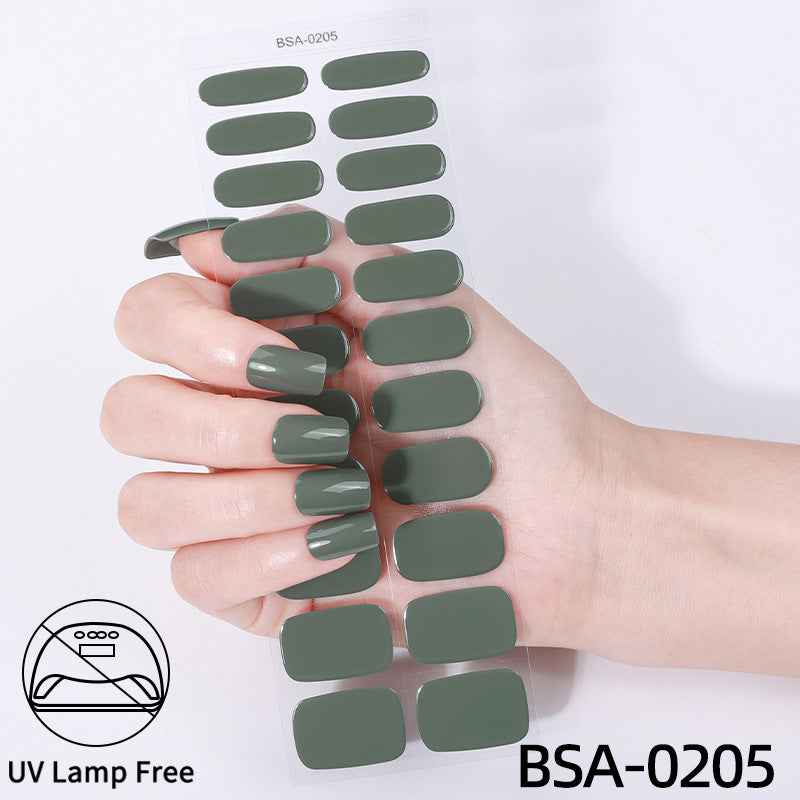 No-Bake Gel Nail Stickers Waterproof Nail Wraps