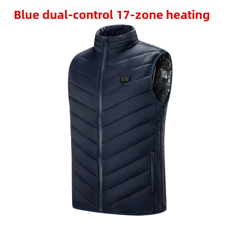 USB Electric Heated Vest with Multiple Heating Zones