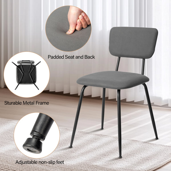 Soft-padded dining chairs