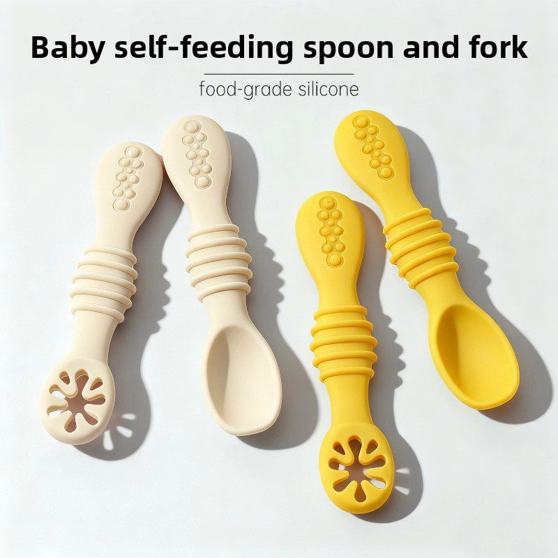 Soft Silicone Baby Feeding Spoon