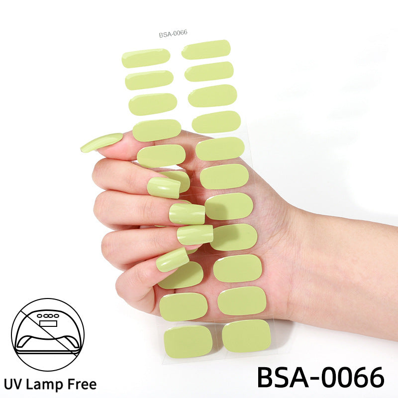 No-Bake Gel Nail Stickers Waterproof Nail Wraps