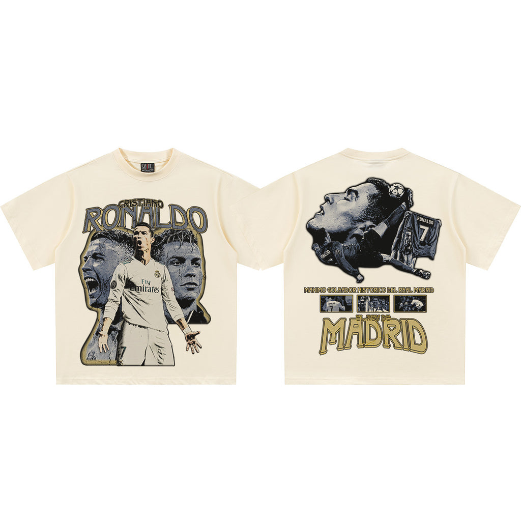 Small collar, direct-printed jersey