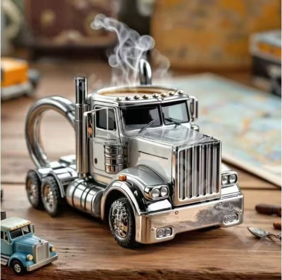 Truck coffee cup
