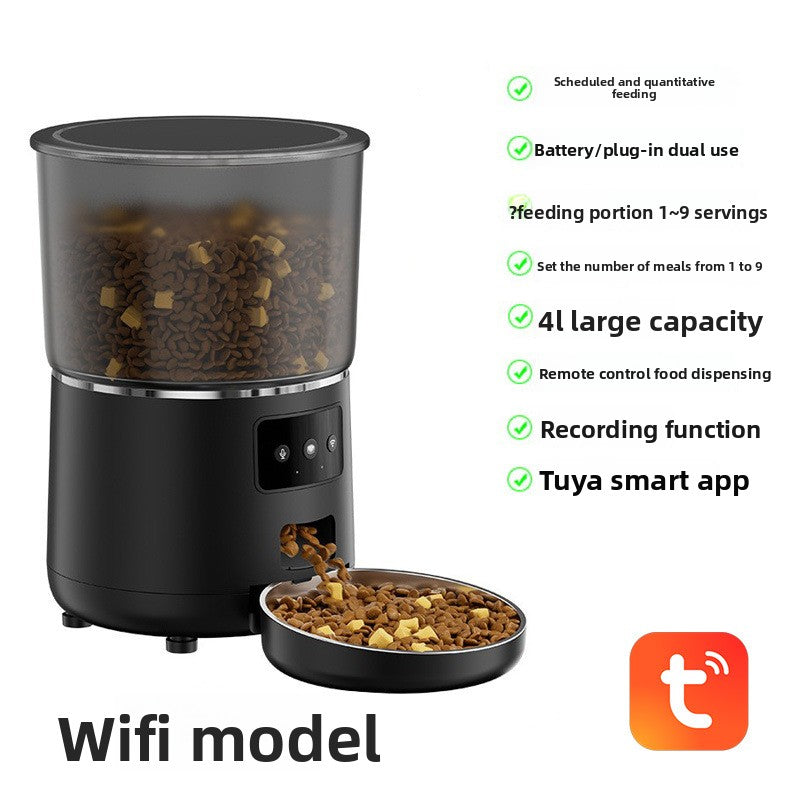 Automatic Pet Feeder with App Control and Video Monitoring