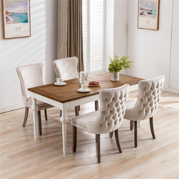 Soft-padded wing-back dining chair