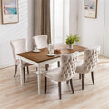 Soft-padded wing-back dining chair