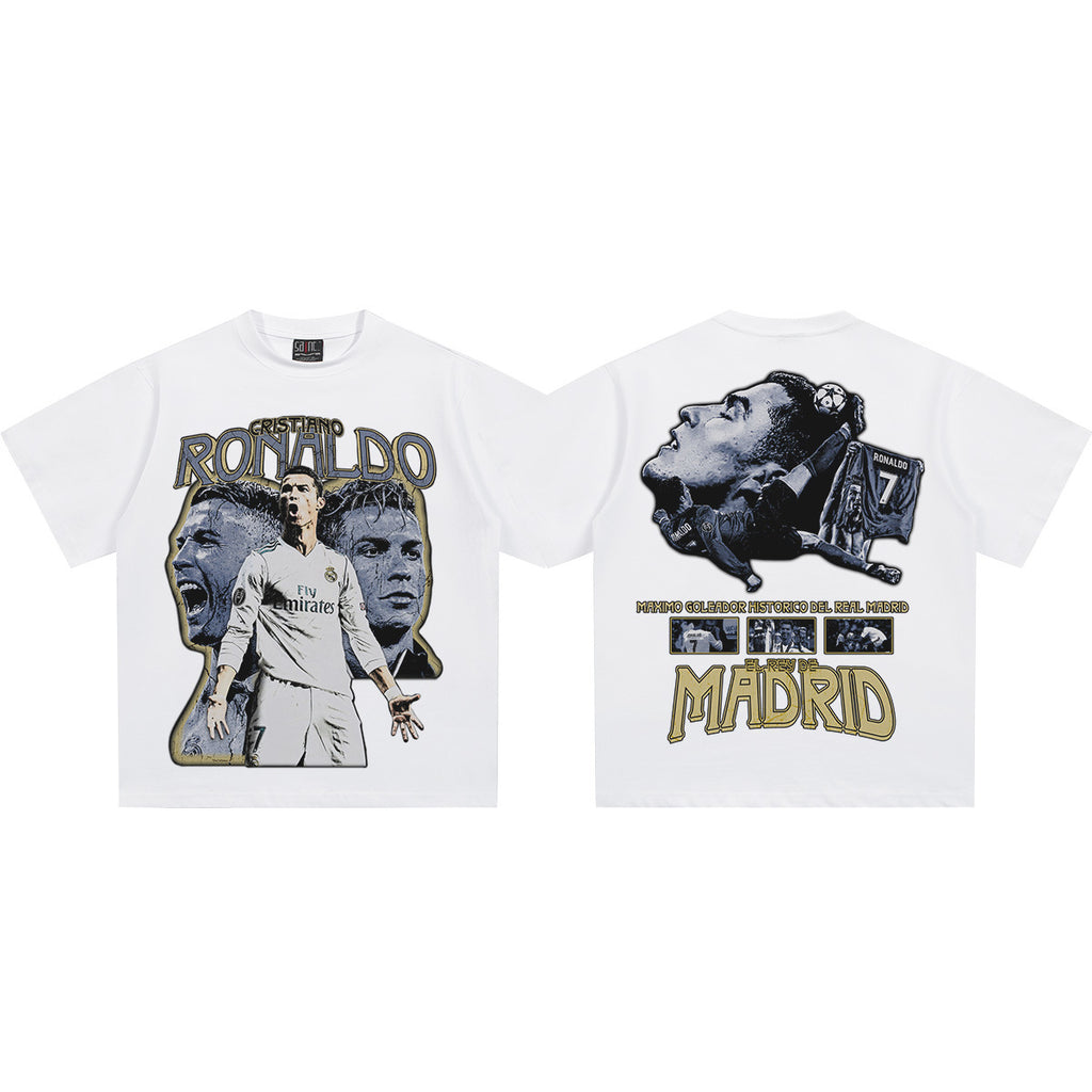 Small collar, direct-printed jersey