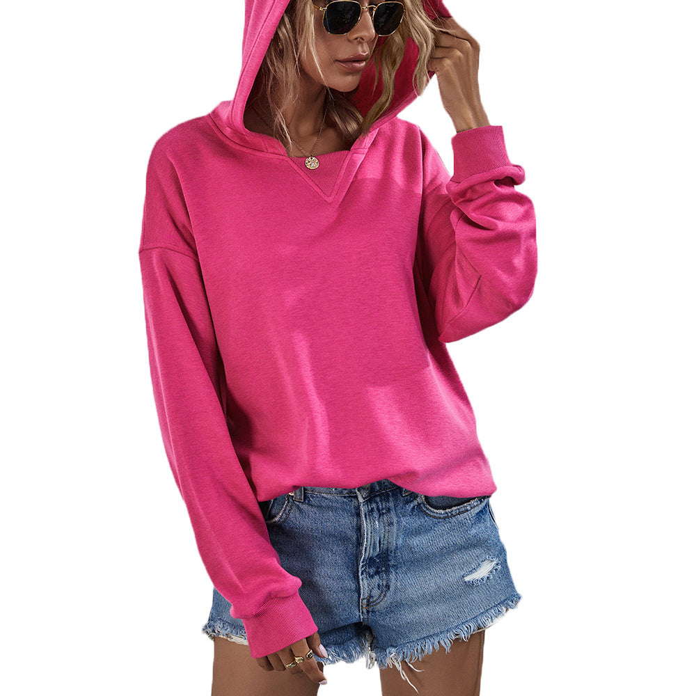 Thick-fabric hooded casual hoodie