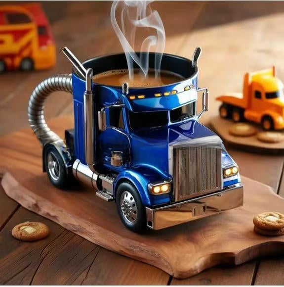 Truck coffee cup