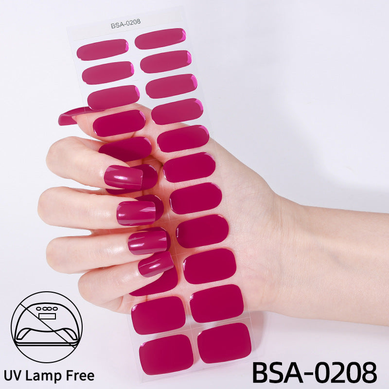 No-Bake Gel Nail Stickers Waterproof Nail Wraps