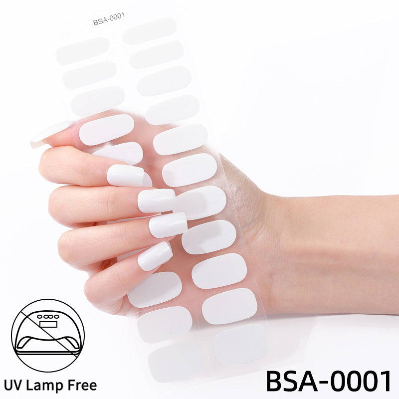No-Bake Gel Nail Stickers Waterproof Nail Wraps