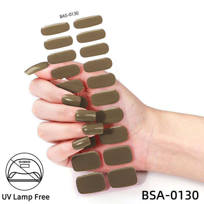 No-Bake Gel Nail Stickers Waterproof Nail Wraps