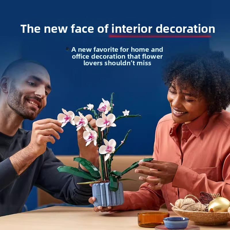 Plastic Building Blocks Floral Bouquet DIY Kit