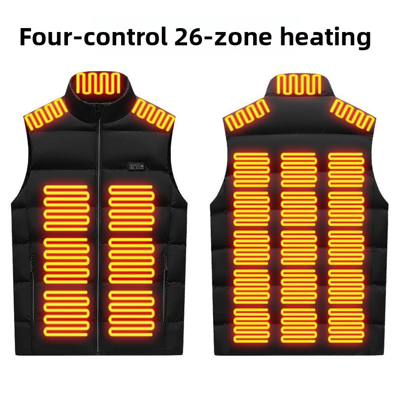 USB Electric Heated Vest with Multiple Heating Zones