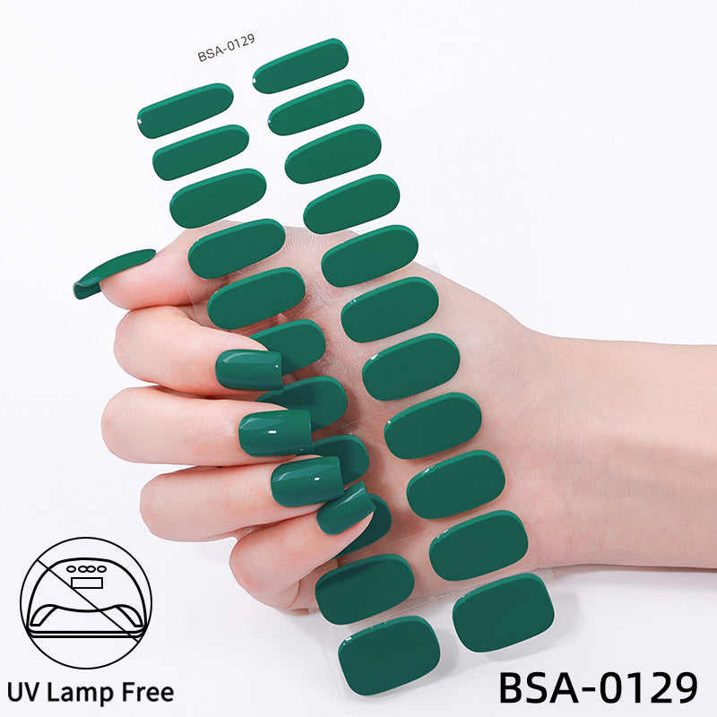No-Bake Gel Nail Stickers Waterproof Nail Wraps