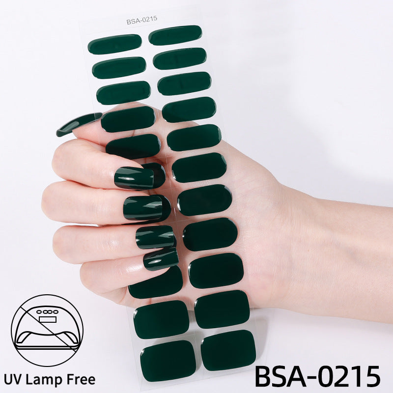 No-Bake Gel Nail Stickers Waterproof Nail Wraps