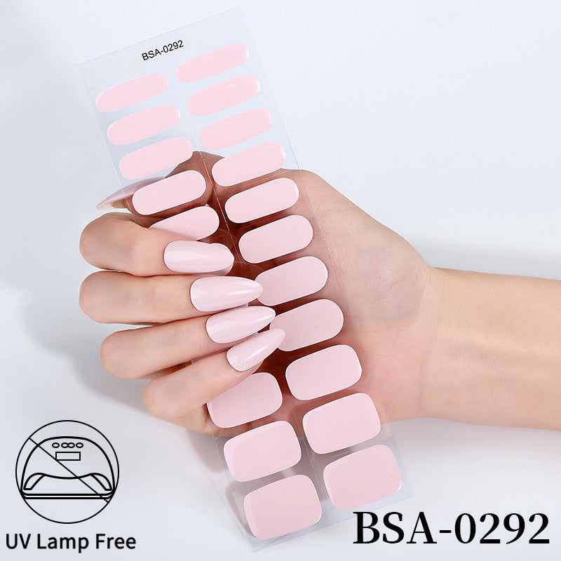 No-Bake Gel Nail Stickers Waterproof Nail Wraps