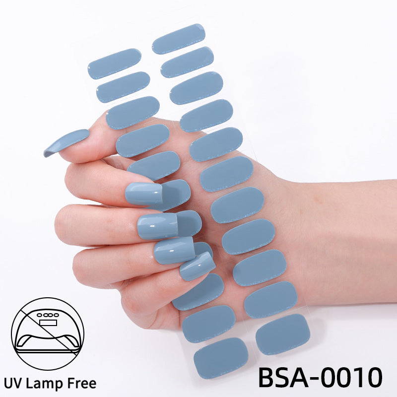No-Bake Gel Nail Stickers Waterproof Nail Wraps