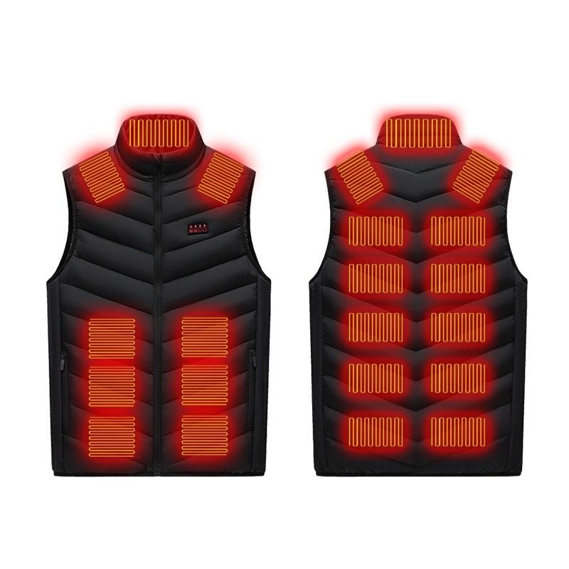 USB Electric Heated Vest with Multiple Heating Zones