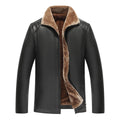Mens Fur Lined Leather Jacket