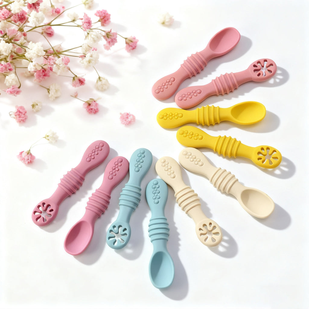 Soft Silicone Baby Feeding Spoon