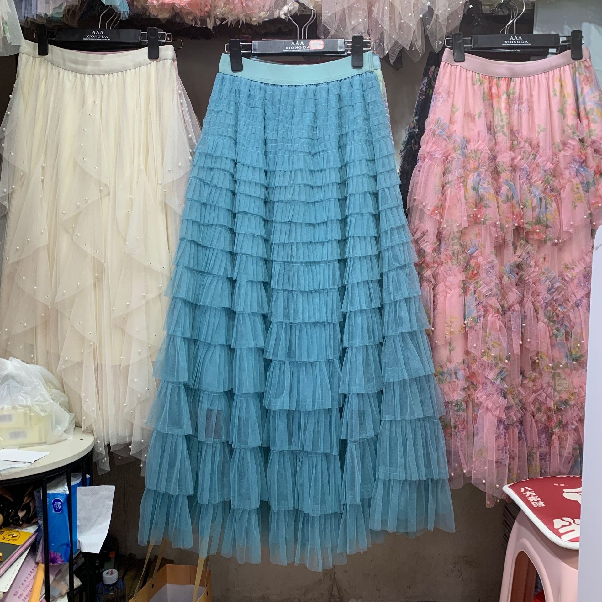 Fashion Mesh Cake Skirt for Women