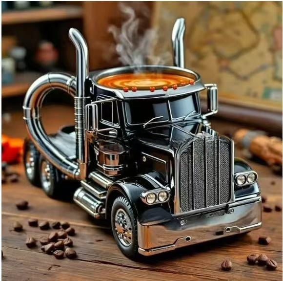 Truck coffee cup