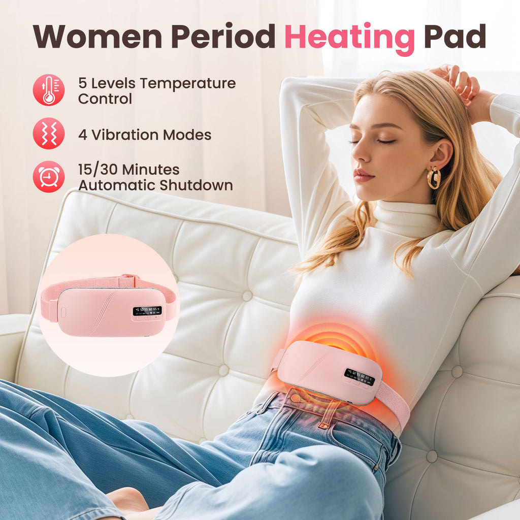 Rechargeable Heating Massage Belt with Timer