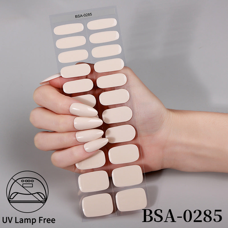 No-Bake Gel Nail Stickers Waterproof Nail Wraps