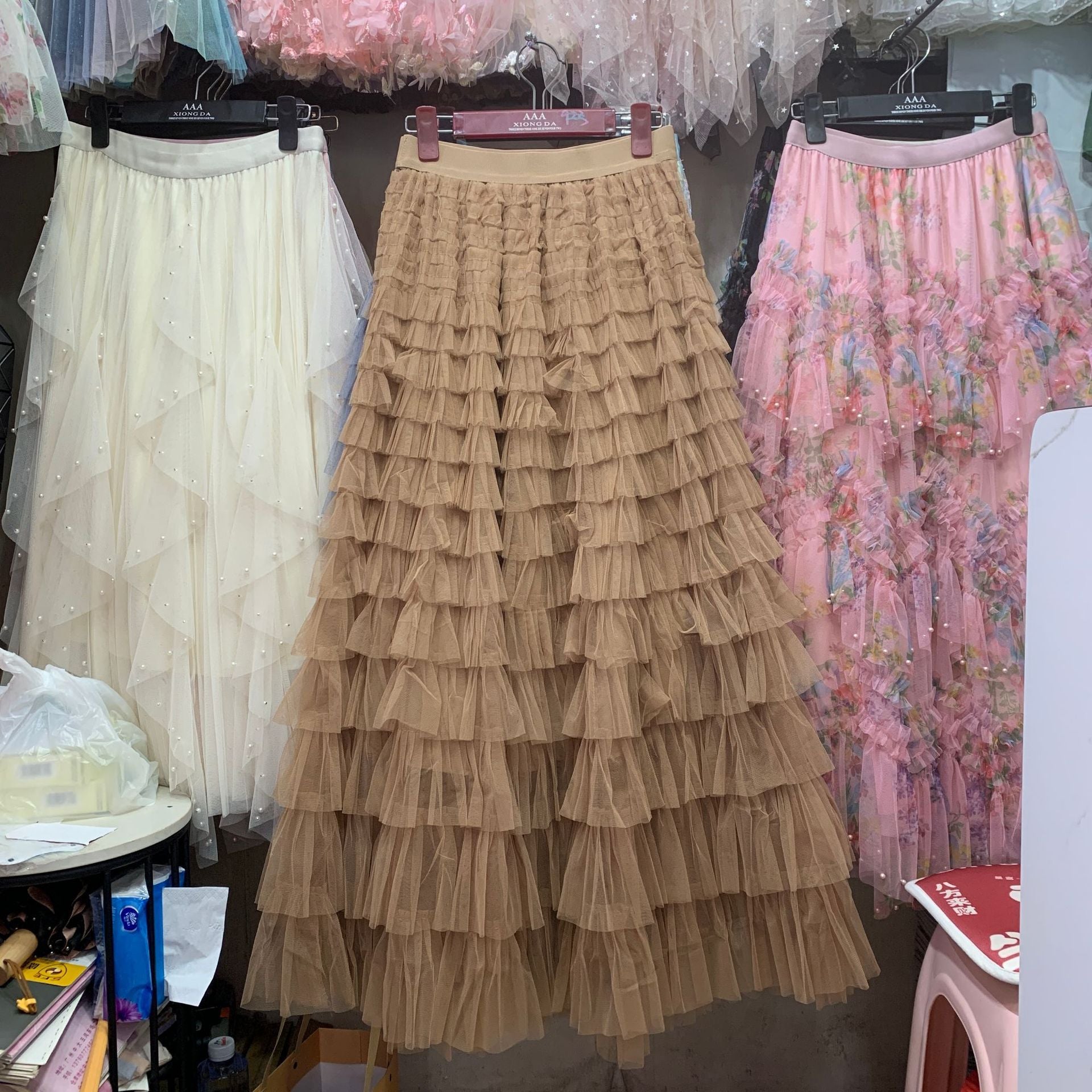Fashion Mesh Cake Skirt for Women