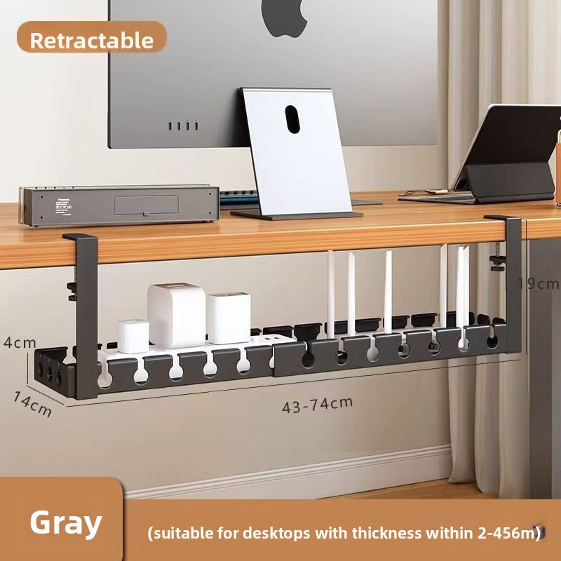 Under Desk Cable Management Rack Retractable Organizer