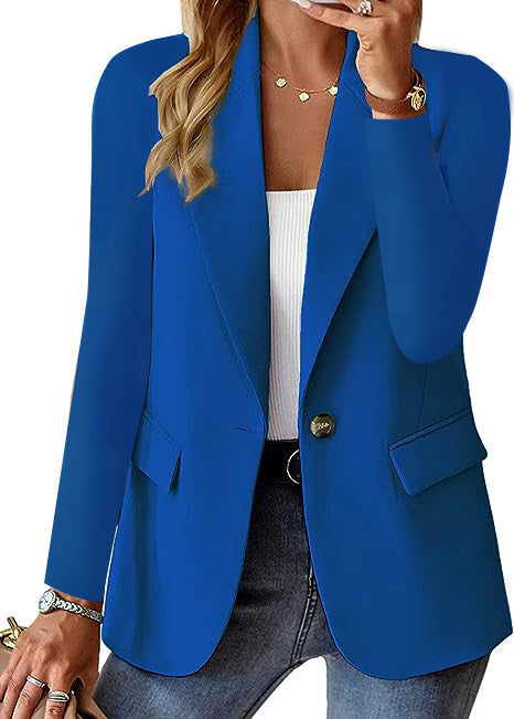 Solid-color small suit jacket
