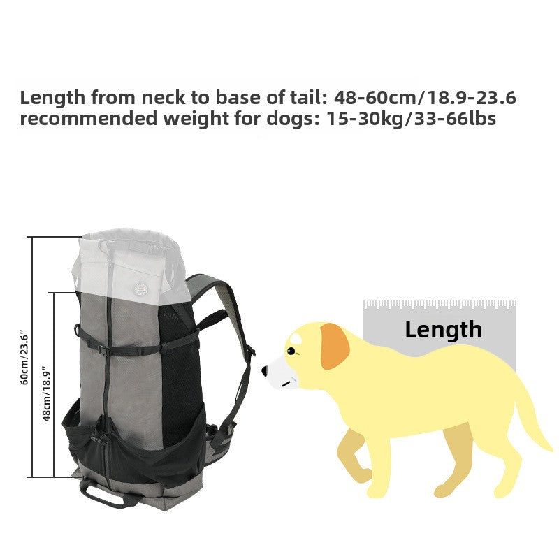 Multifunctional Outdoor Anti-Escape Dog Backpack for Large Breeds