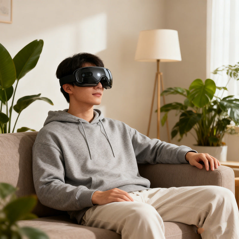 Rechargeable Eye Massager with Heat and Air Pressure