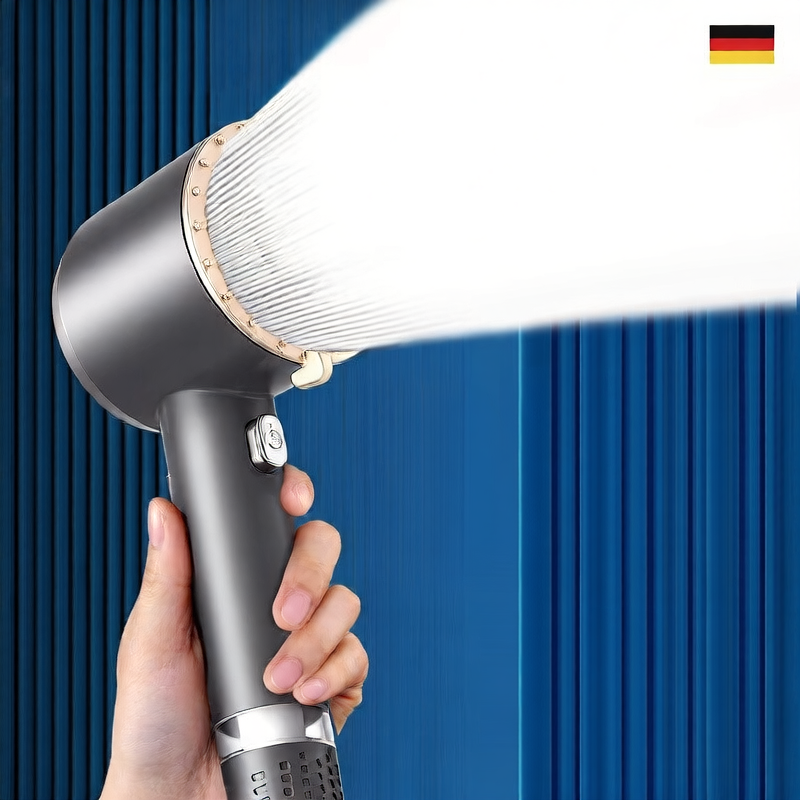 Turbocharged Shower Head with Three Spray Modes