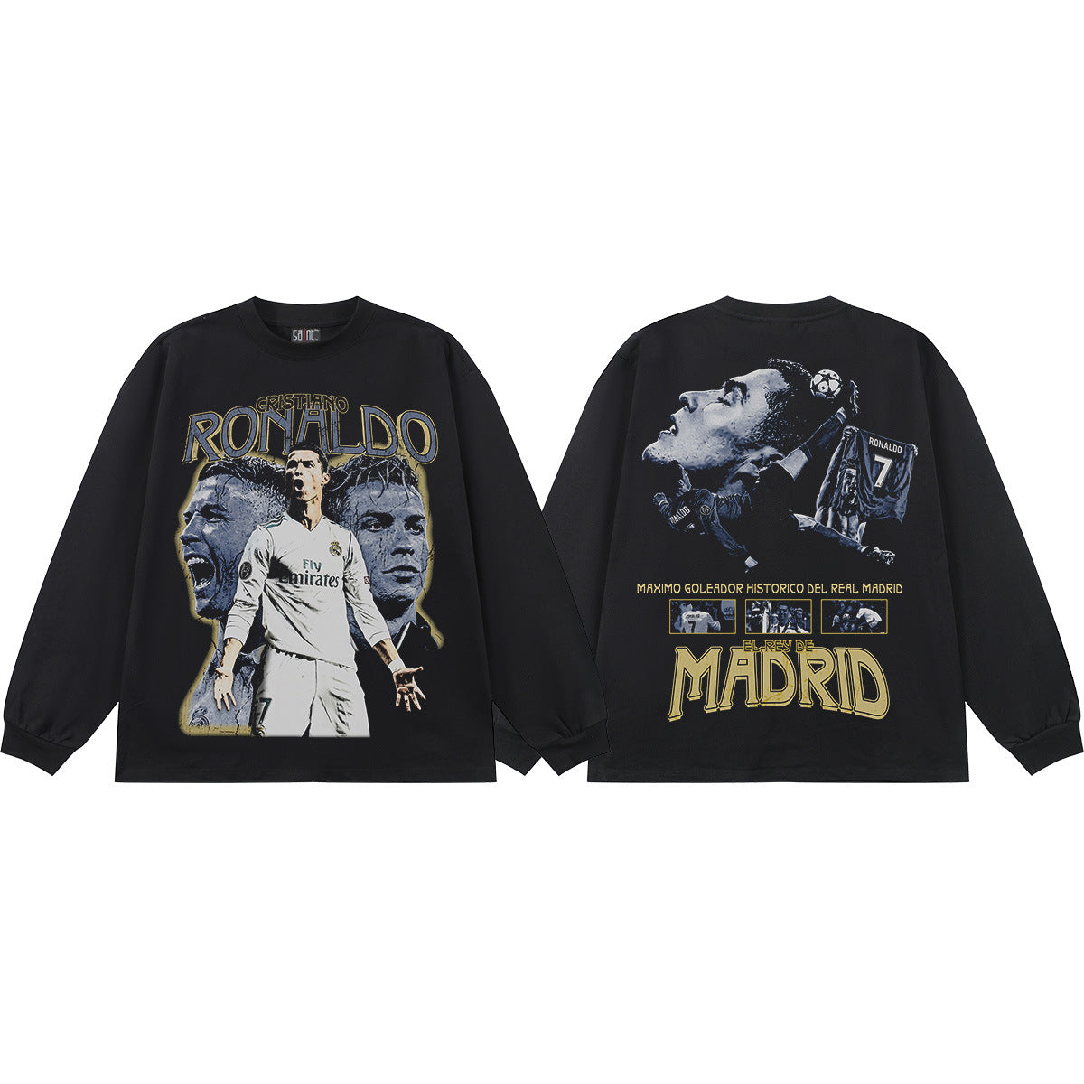 Small collar, direct-printed jersey