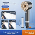 Turbocharged Shower Head with Three Spray Modes