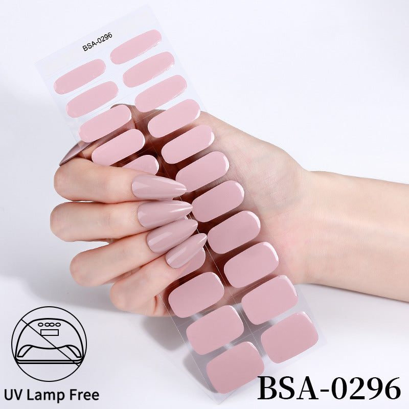 No-Bake Gel Nail Stickers Waterproof Nail Wraps