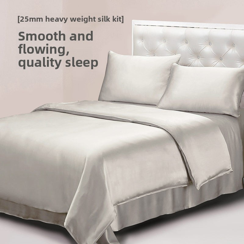 Luxury Mulberry Silk Bedding Four-Piece Set