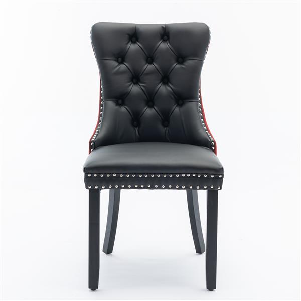 Velvet upholstered dining chair
