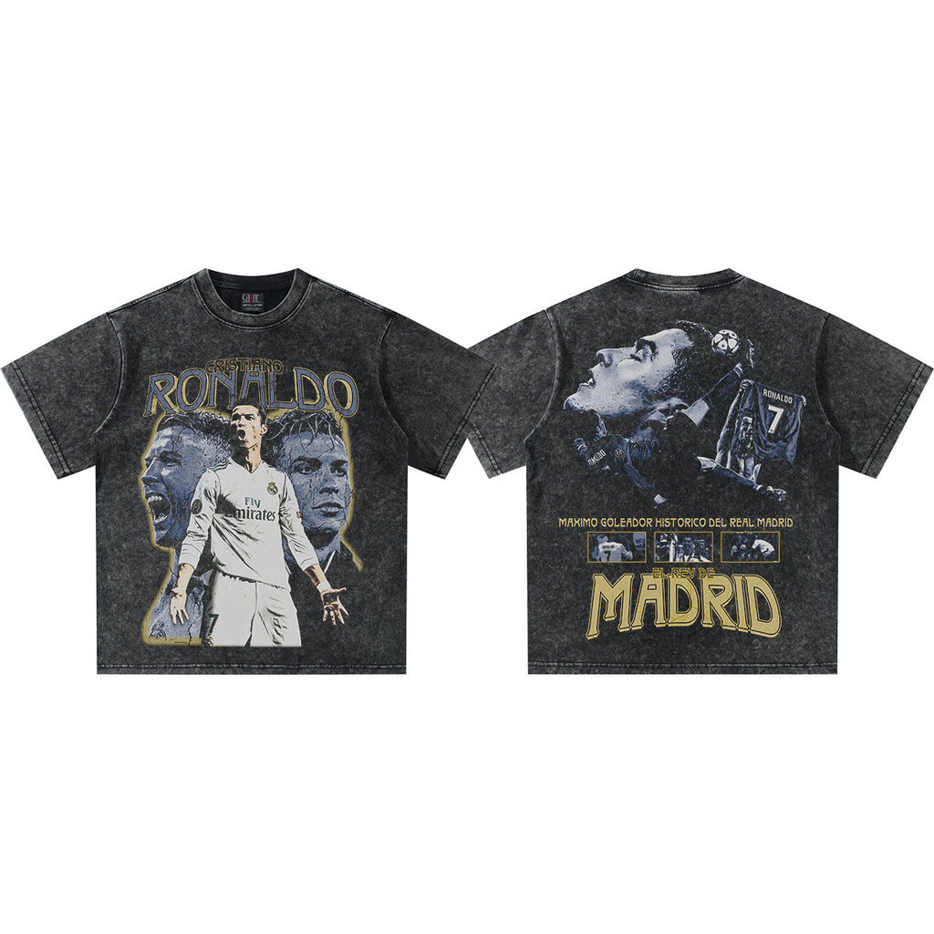 Small collar, direct-printed jersey