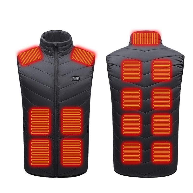 USB Electric Heated Vest with Multiple Heating Zones