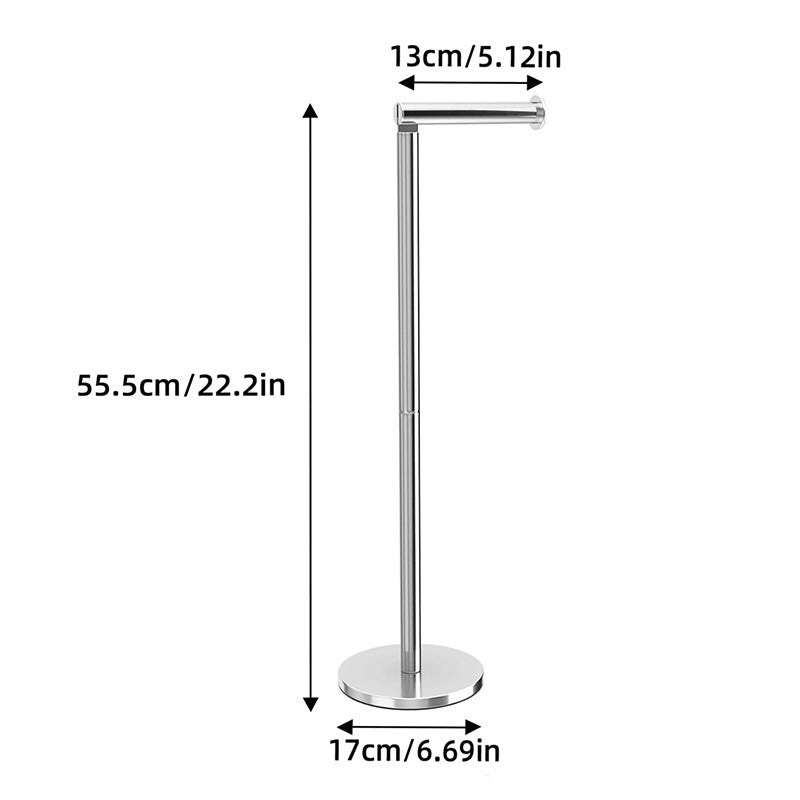 Single-Pole Vertical Roll Paper Holder
