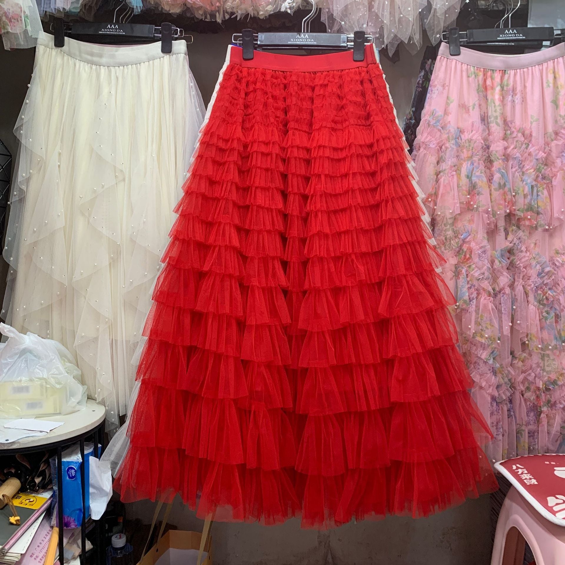 Fashion Mesh Cake Skirt for Women