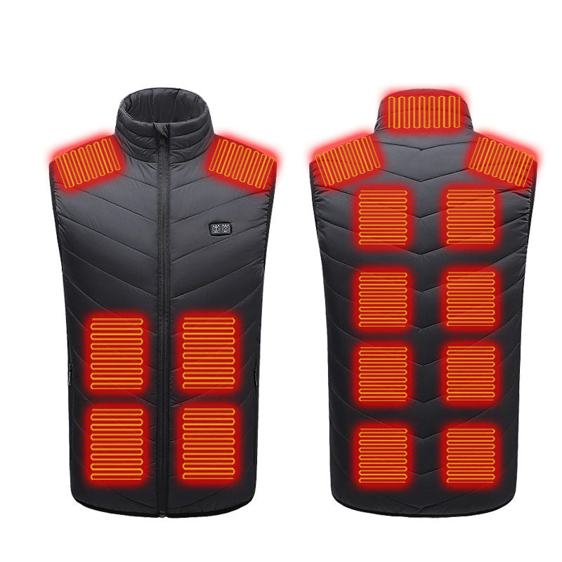USB Electric Heated Vest with Multiple Heating Zones