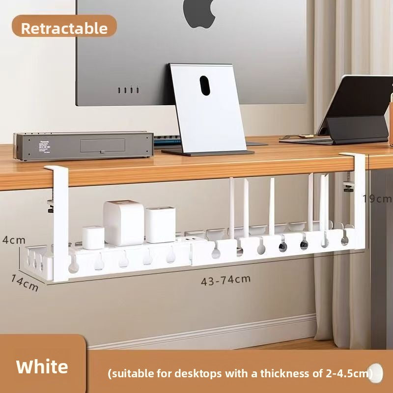 Under Desk Cable Management Rack Retractable Organizer